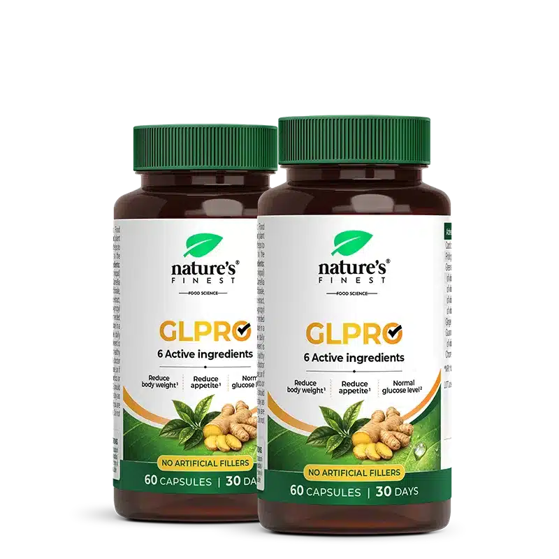 Nature's Finest GLPRO Bundle | suplement wspierający kontrolę masy ciała dla apetytu + wsparcie poziomu cukru we krwi | szarańczyn, nopal, zielona